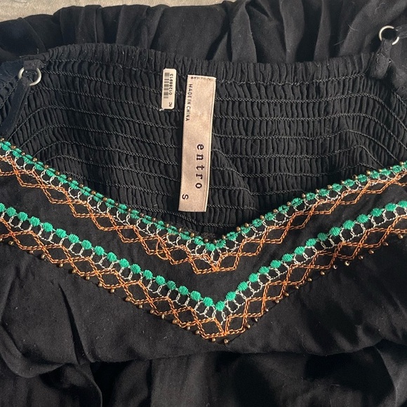 Entro Black Camisole with Colorful Trim - Picture 4 of 4